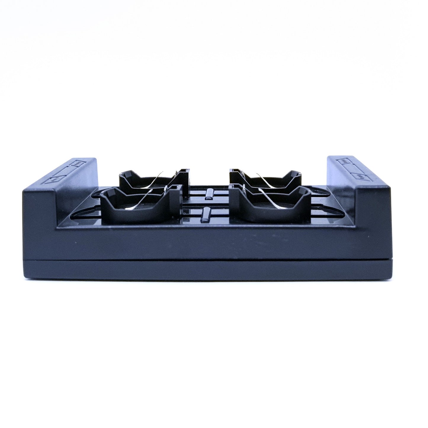 Li-ion button rechargeable 4-slot charger-Side view