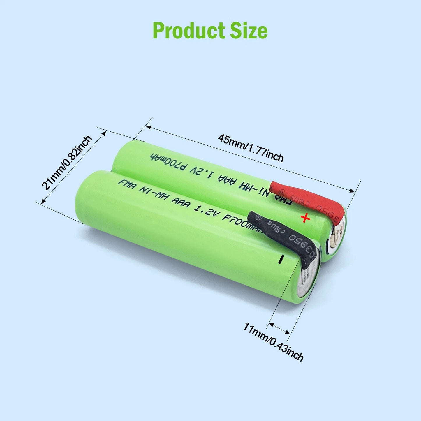 Ni-MH 2.4V 700mAh AAA size