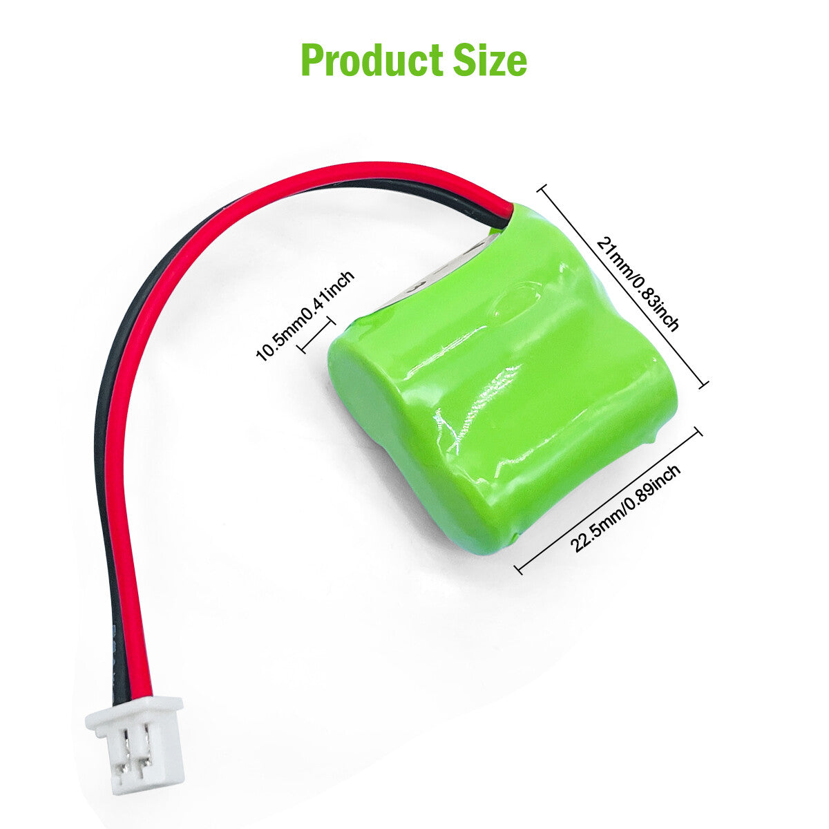 Model Plane Toy UVA PLC CNC Backup Power 2.4V 220mAh Ni-MH Rechargeable Battery