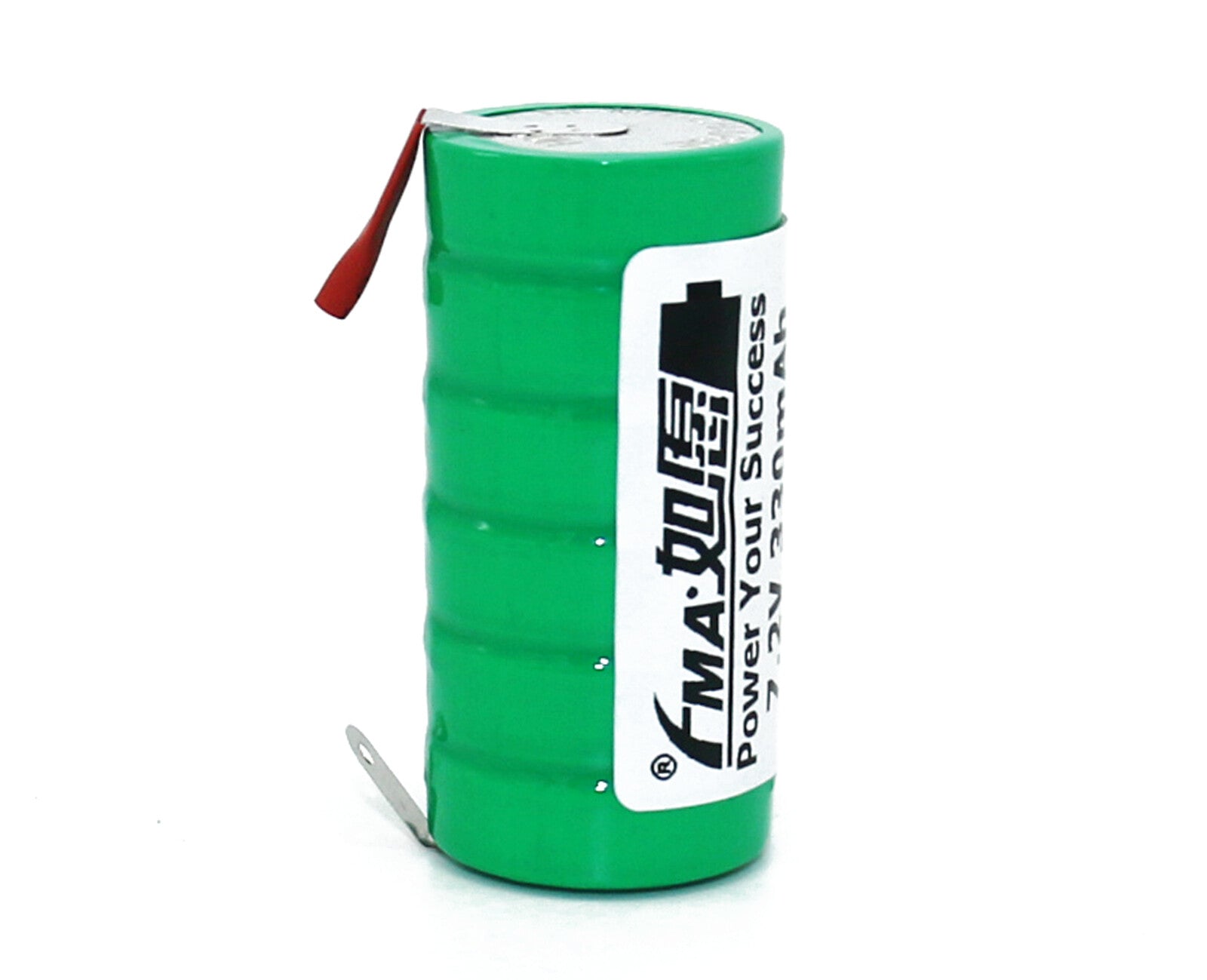 FMA Battery Ni-MH battery Button pack 7.2V 330mAh 6ST-Front view1