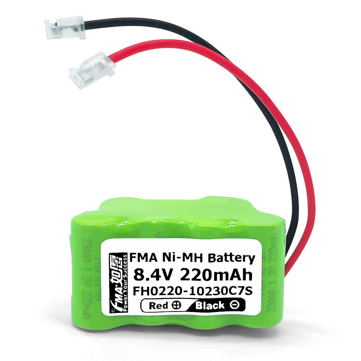 Ni-MH battery 8.4V 220mAh- front view