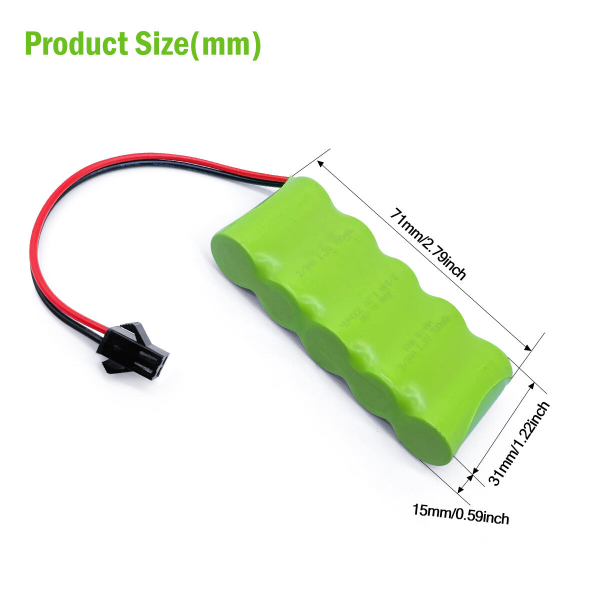 Ni-MH battery６V700mAh-Size