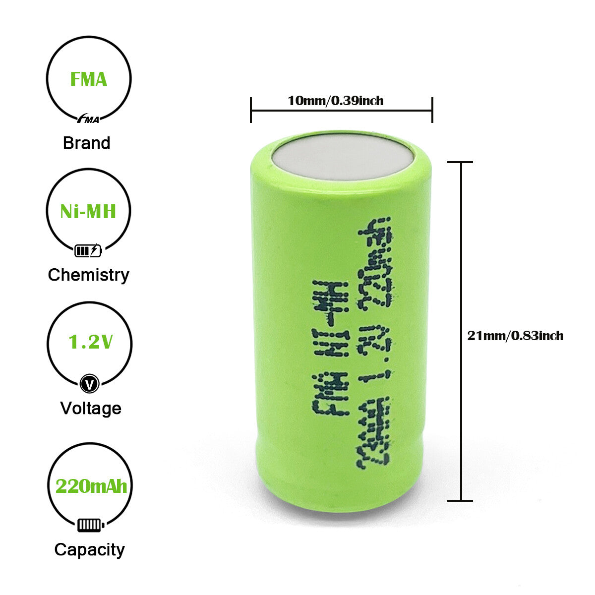 2* 1.2V Ni-MH Battery 1/3AAA 2/3AAA AAA LAAA for Electric Shaver Razor phone Toy