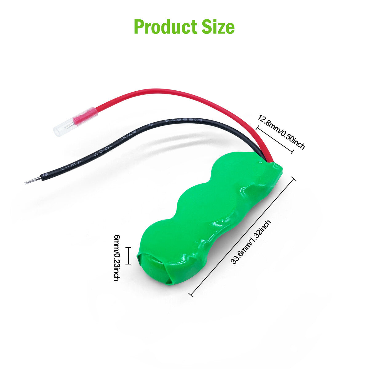 FMA Battery Ni-MH battery Button pack 3.6V 40mAh 3SL-size