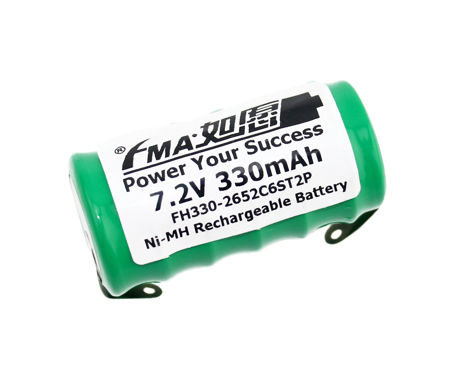 FMA Battery Ni-MH battery Button pack 7.2V 330mAh 6ST-3D view

