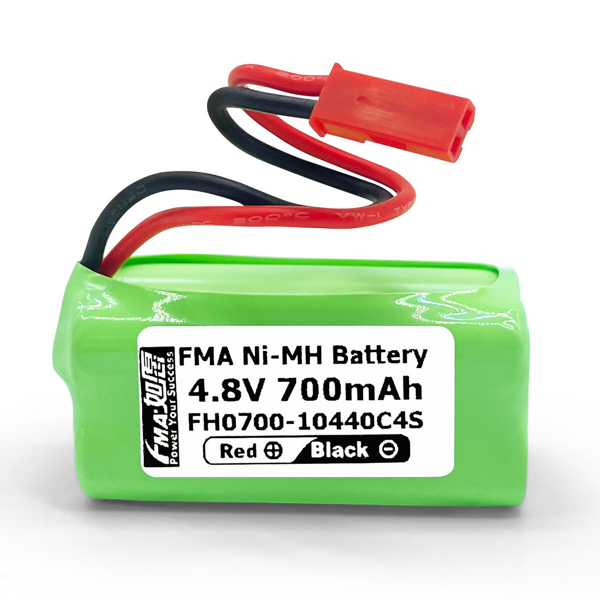 Ni-MH battery 8.4V 700mAh-Front view

