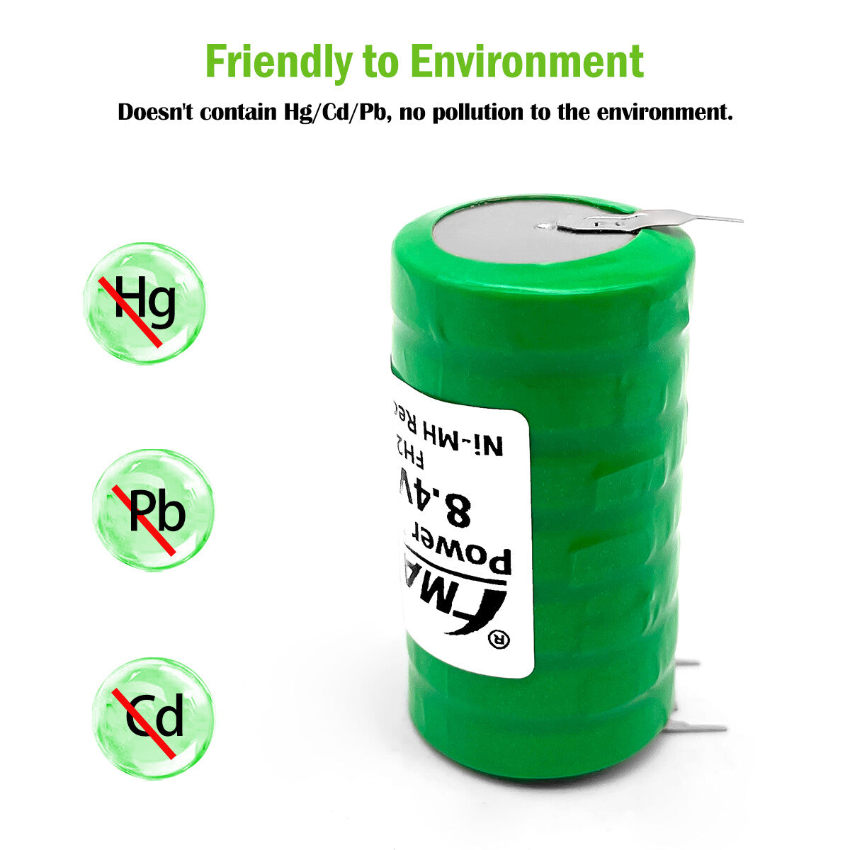 FMA Battery Ni-MH battery Button pack 8.4V 250mAh 7ST-Parameters
