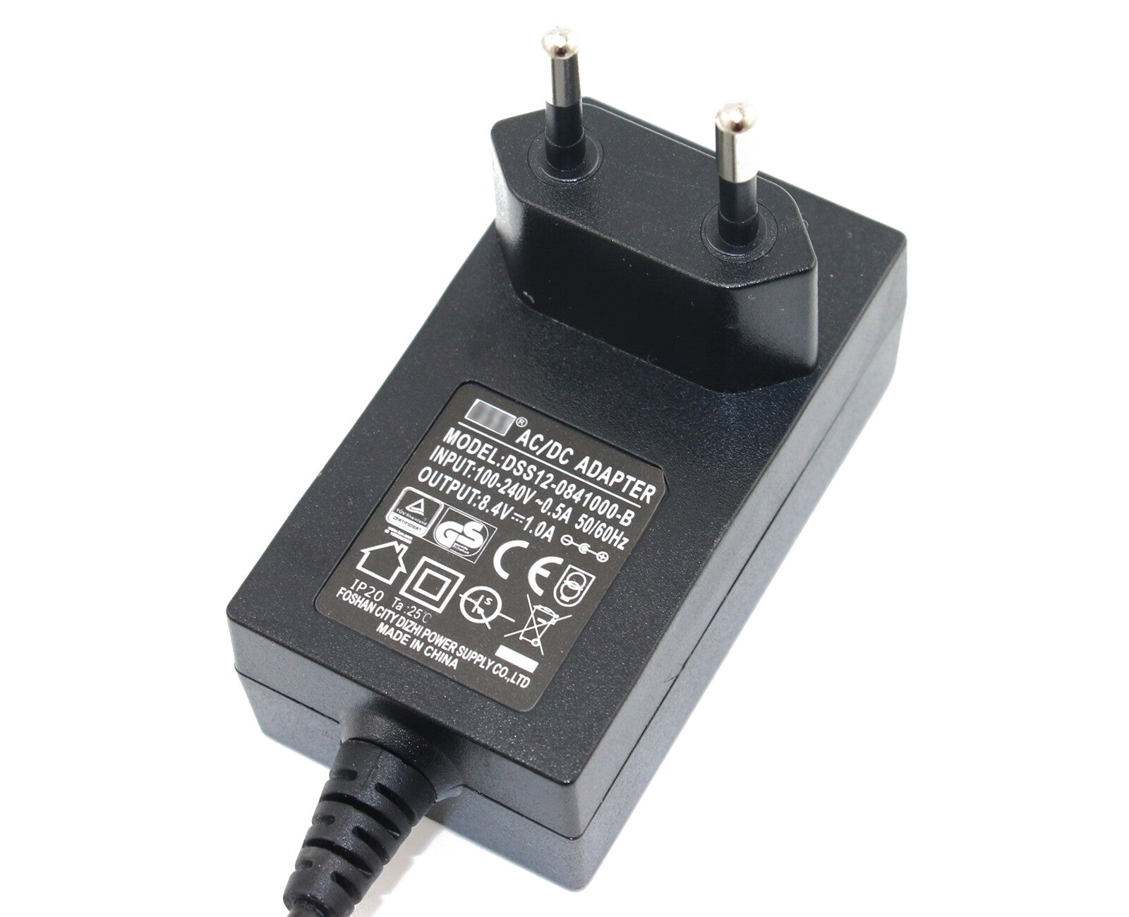 8.4V 1A Li-ion Li-Po battery charger- EU DC 5.5/5.1mm connector