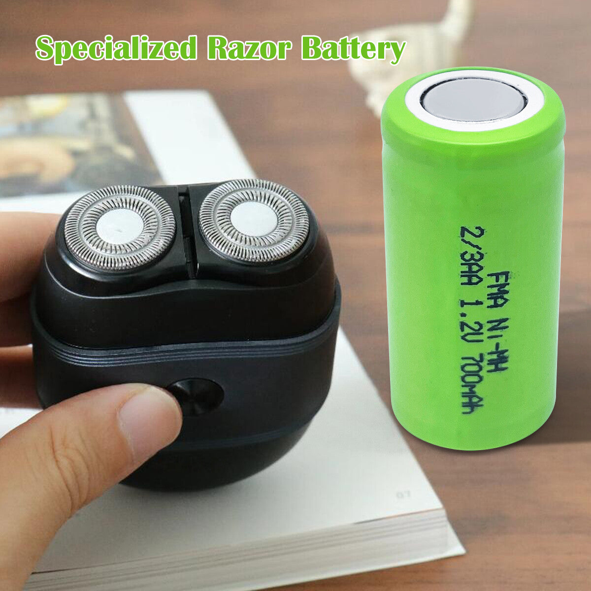 2* Cordless Phone Shaver 1.2V 0.35-2Ah 1/3AA 2/3AA 4/5AA AA Ni-MH Battery