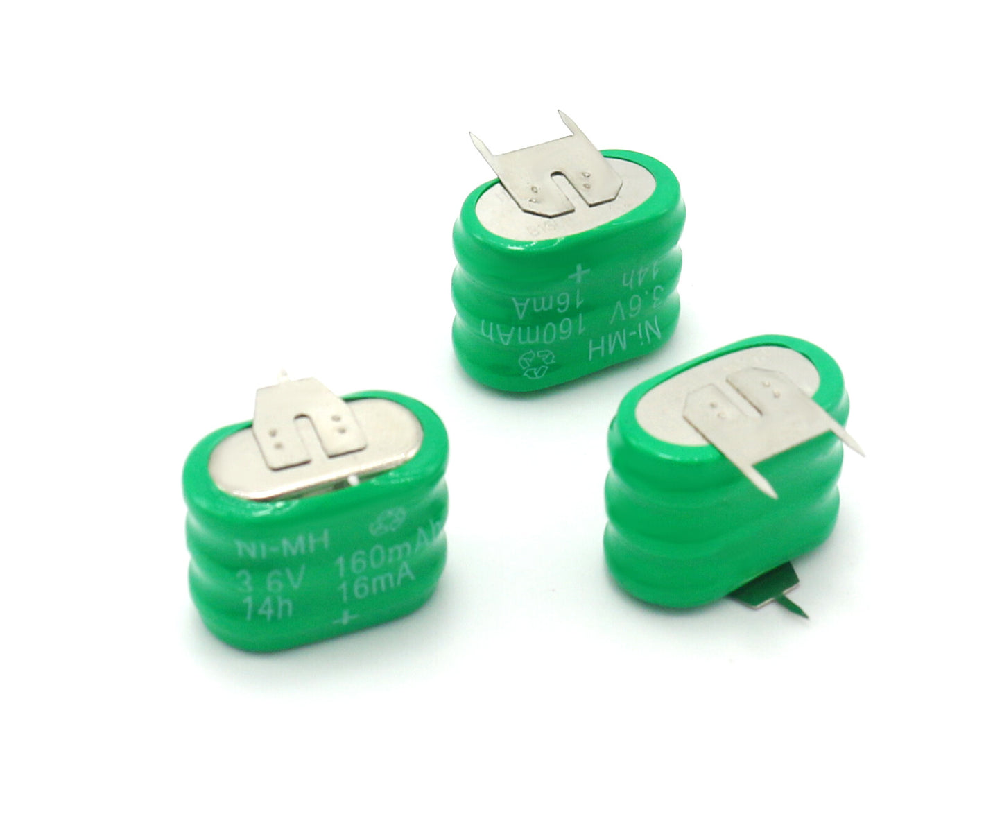 FMA Battery Ni-MH battery Button pack 3.6V 160mAh 3ST-3p tabs