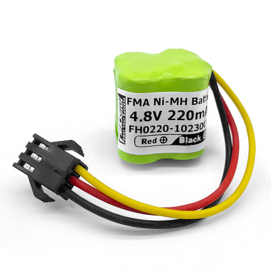 Ni-MH battery 4.8V 220mAh-Front view
