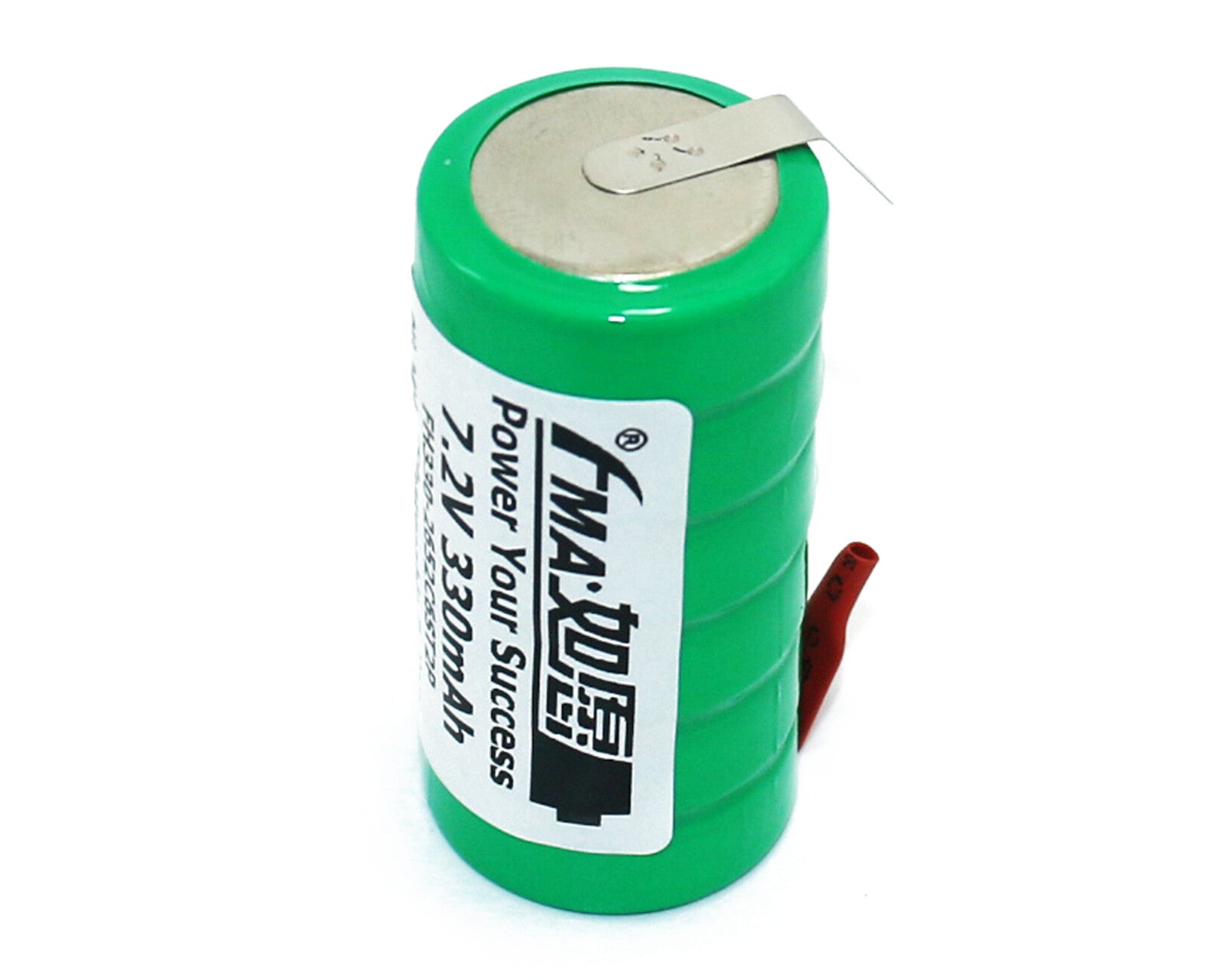 FMA Battery Ni-MH battery Button pack 7.2V 330mAh 6ST-Front view
