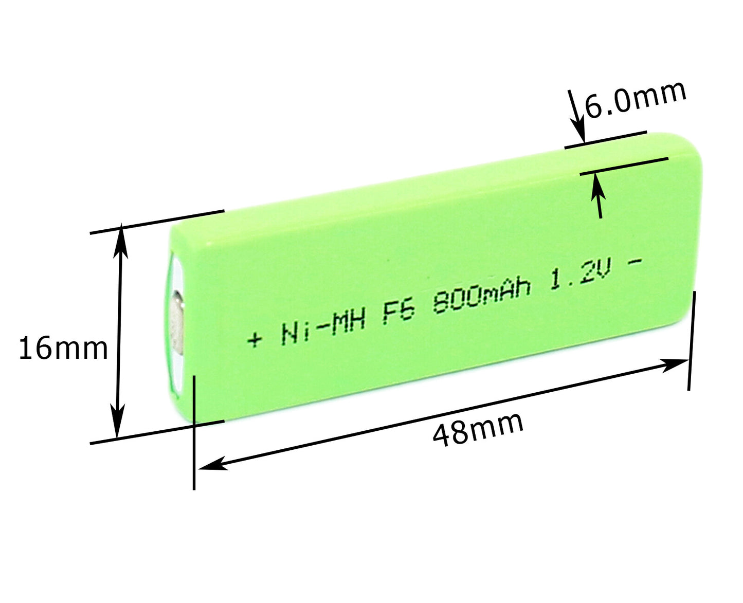 FMA Battery Ni-MH battery F6 1.2V 800mAh-Size
