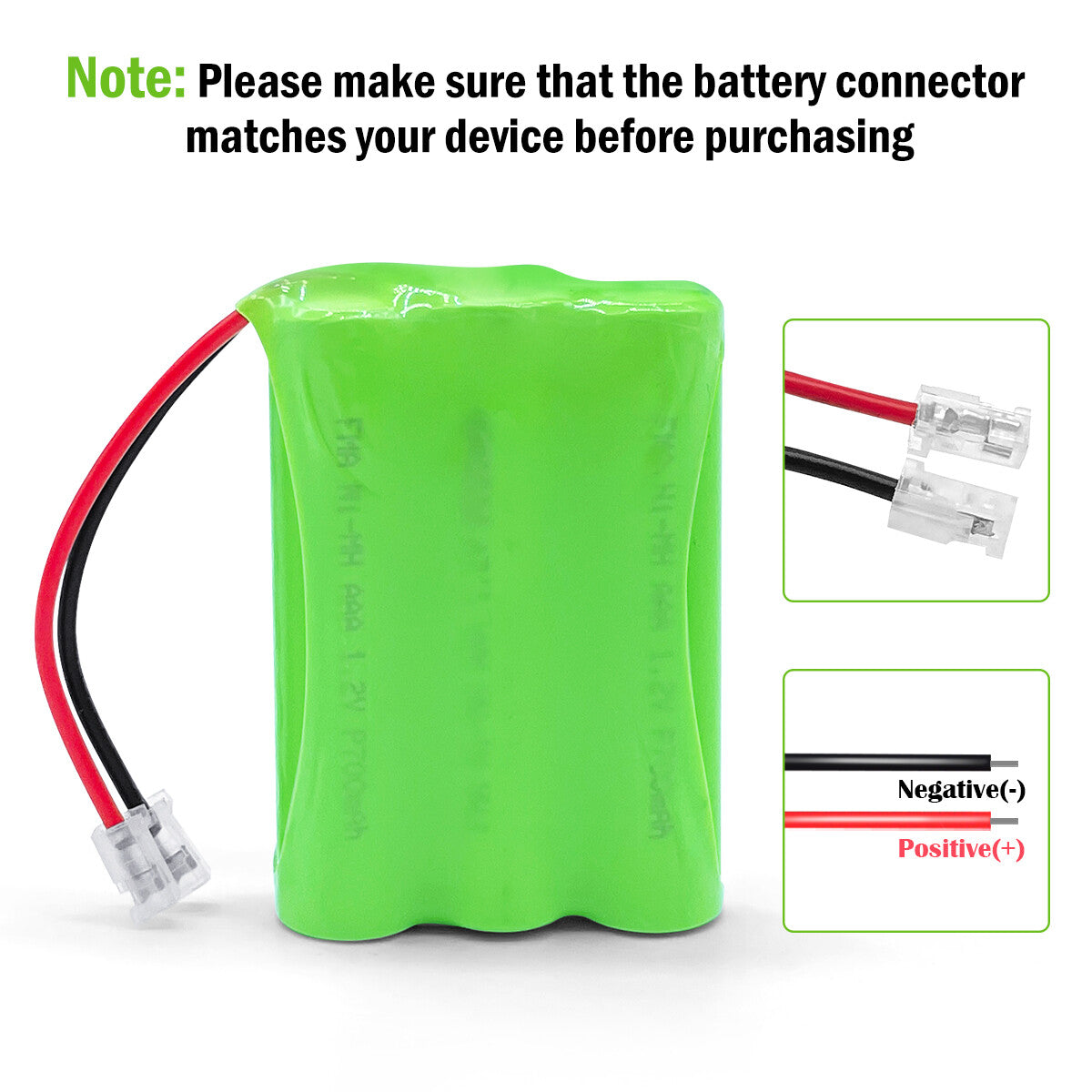 3.6V 700mAh Ni-MH Battery for GE Cordless Phone BT-1006 BT-800 BT-904
