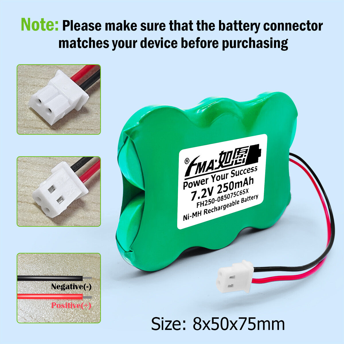 Self-Powered Car Alarm Device 80H 160H 250H 7.2V 80-250mAh Ni-MH Button Battery