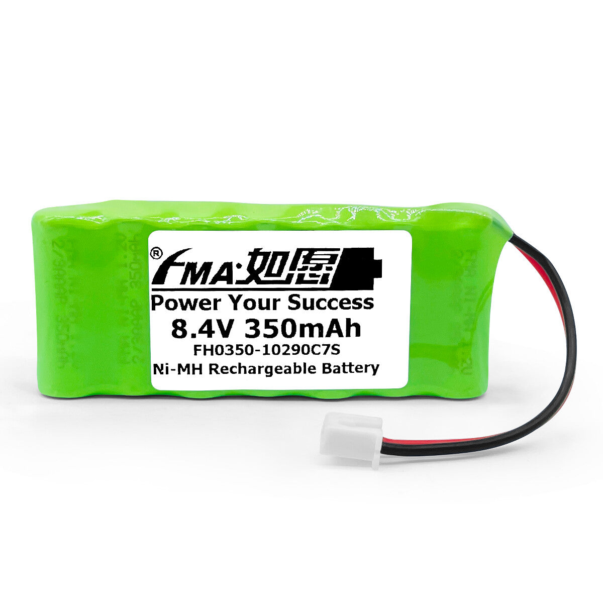 Ni-MH battery 8.4V 350mAh-Front view

