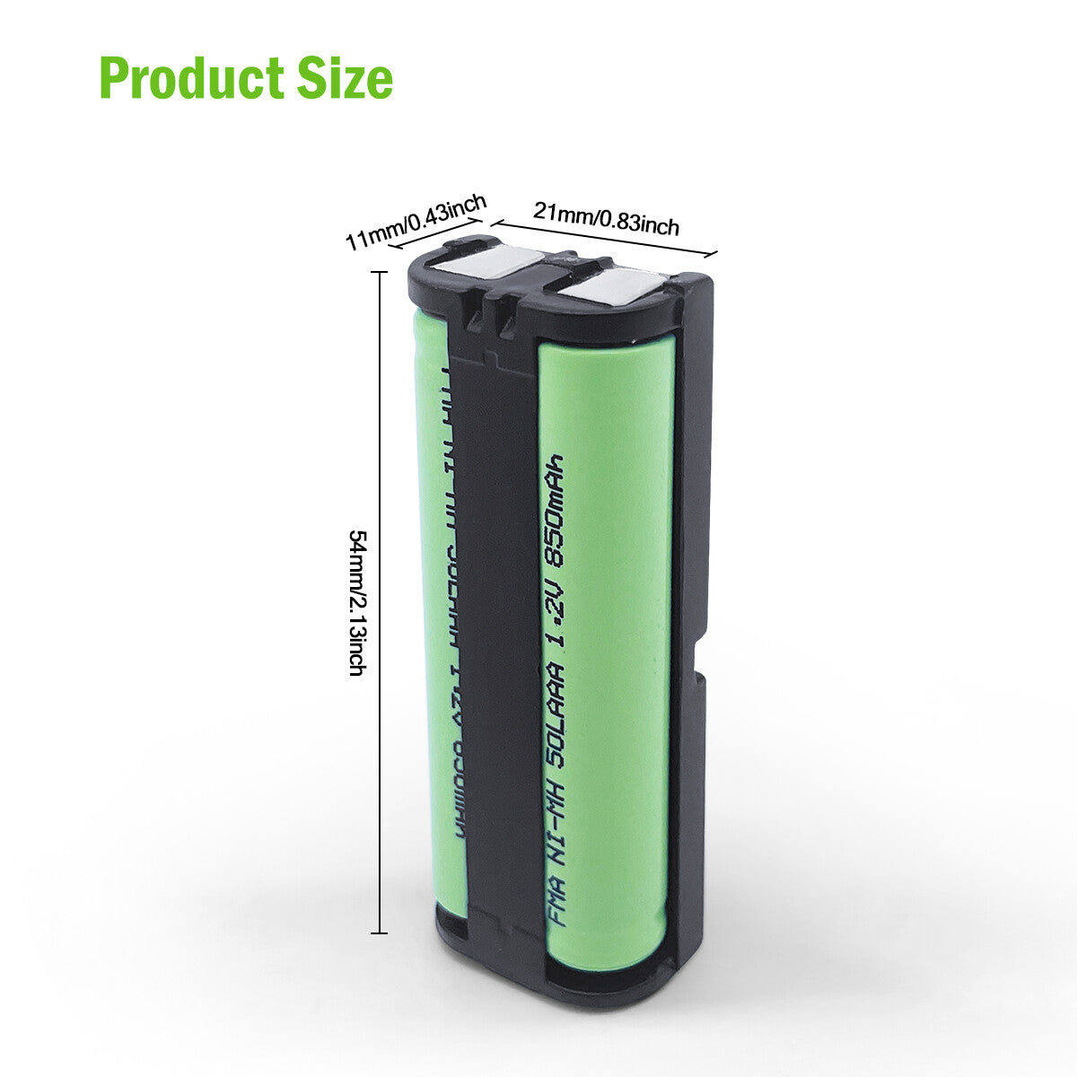FMA Battery Ni-MH battery P105 2.4V 850mAh-Size
