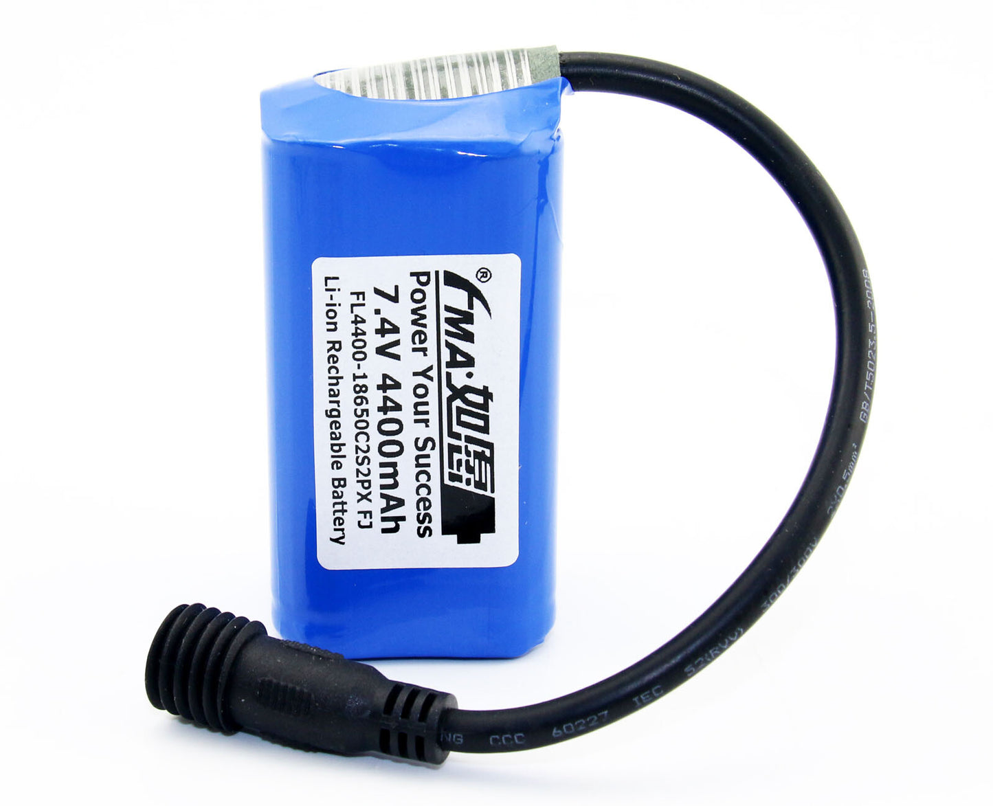7.4V 4400mAh Li-ion Battery - front view
