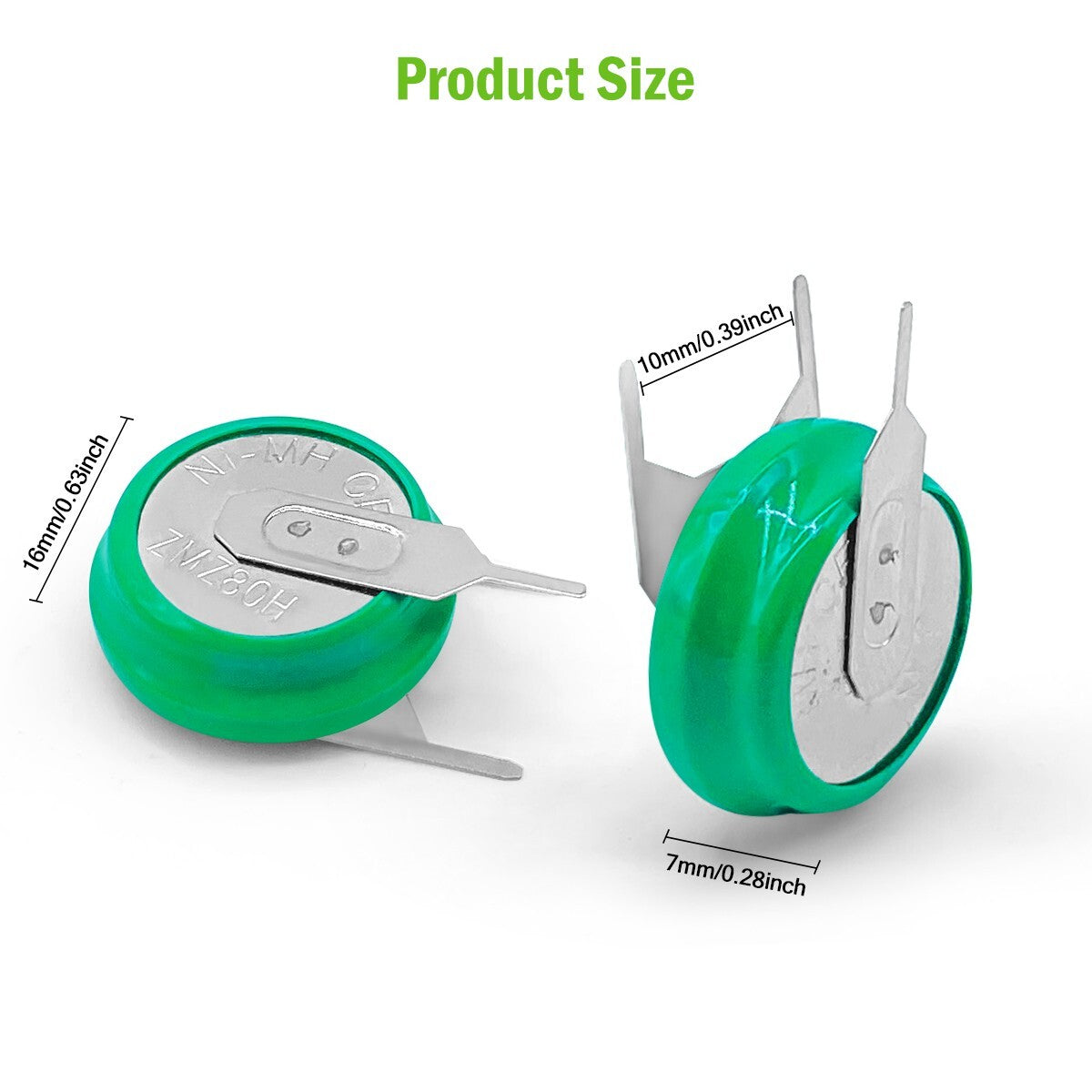 FMA Battery Ni-MH battery Button pack 1.2V 80mAh 1S-3p SIZE
