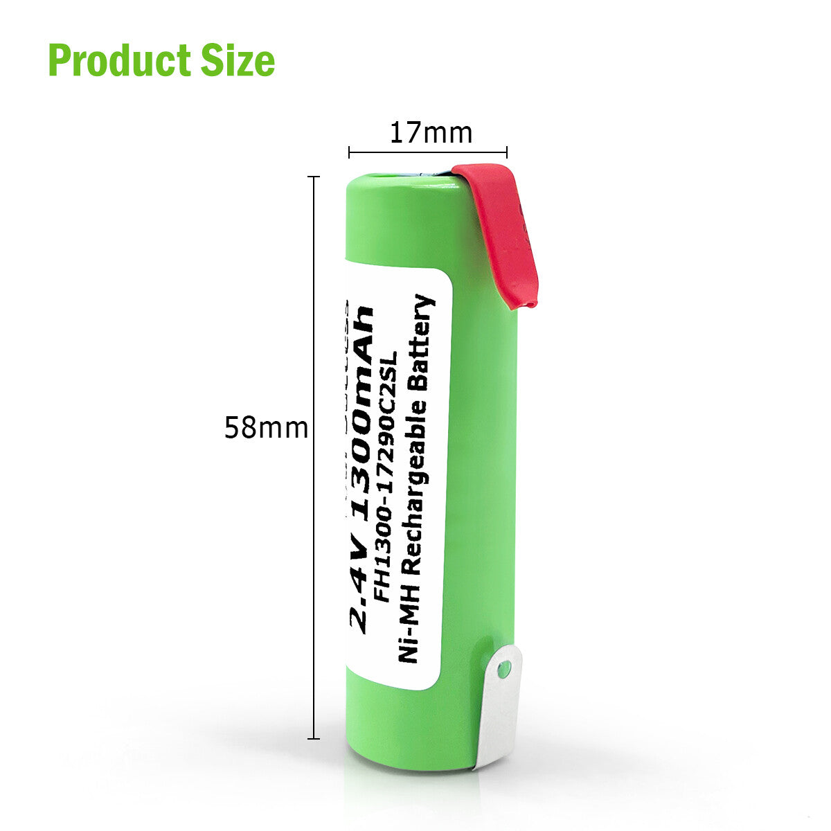 Toothbrush Colgate A1500 Spare Shaver Razor 2.4V 220-4000mAh Ni-MH Battery