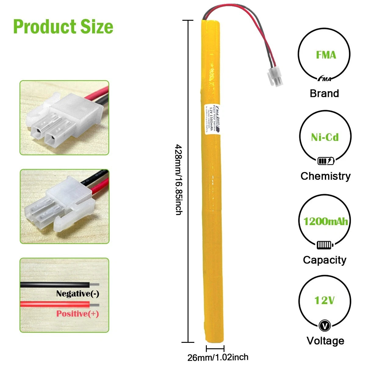 Ni-Cd 1200mAh with 5557 connector