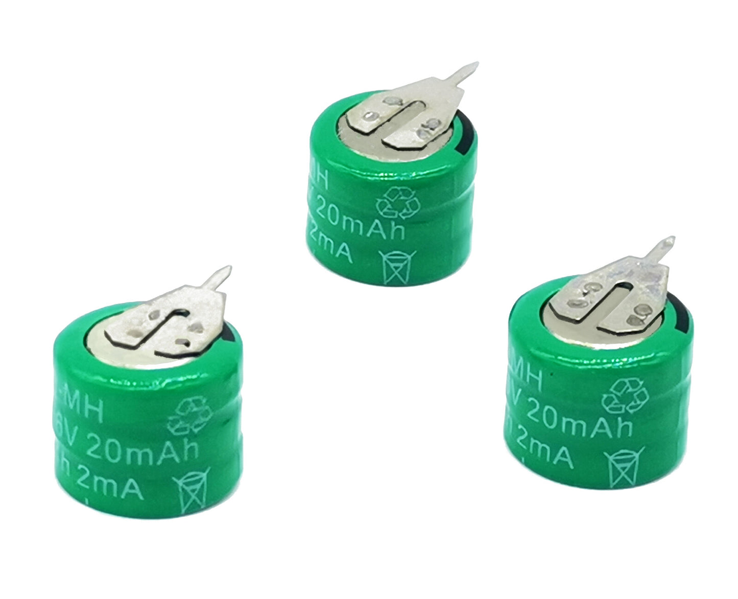 FMA Battery Ni-MH battery Button pack 3.6V 20mAh 3ST-3d view
