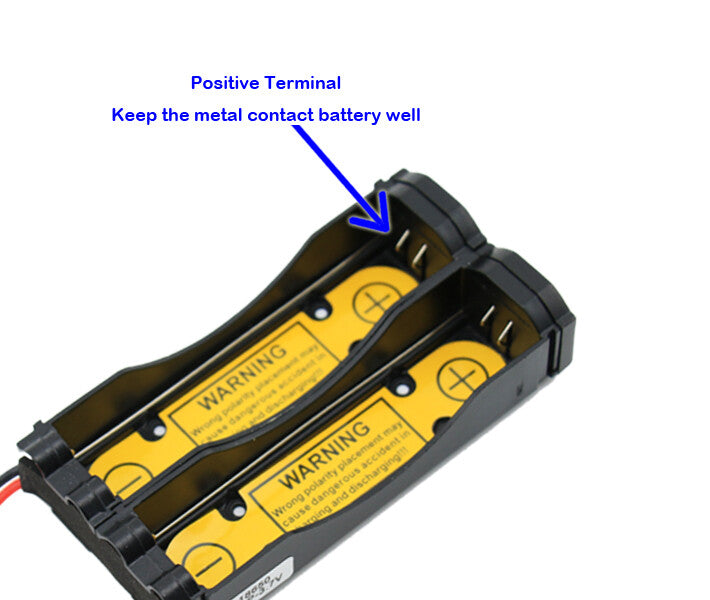 Protected Li-ion Battery Holder-polarity