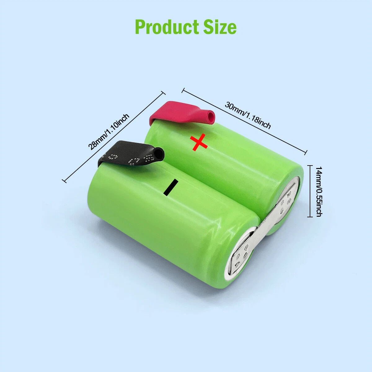 Ni-MH 2.4V 700mAh Size