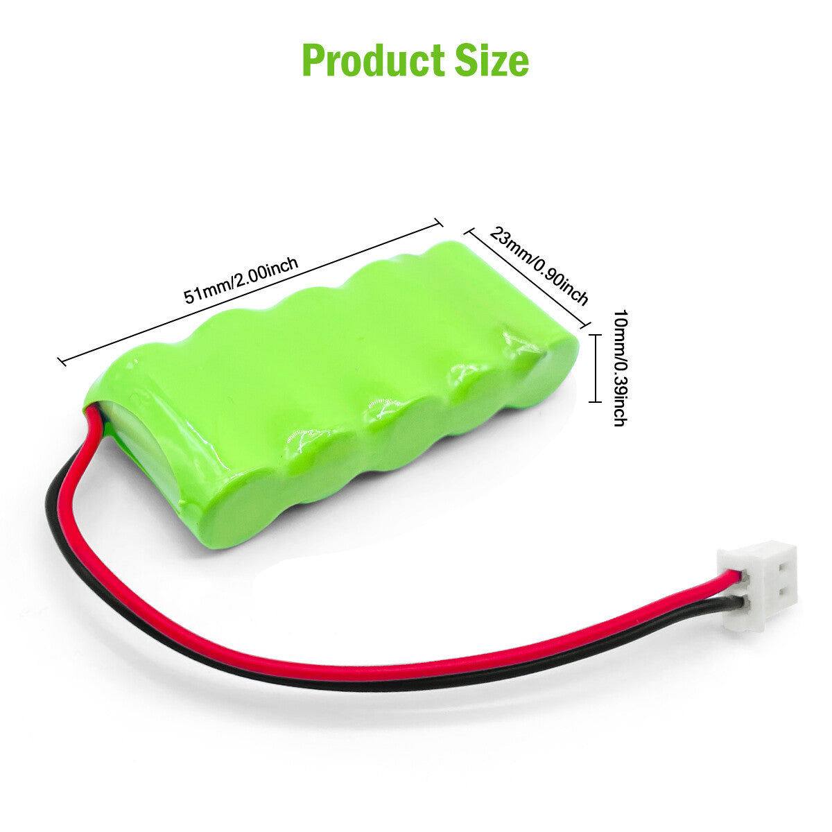Ni-MH battery 6V 220mAh- Size