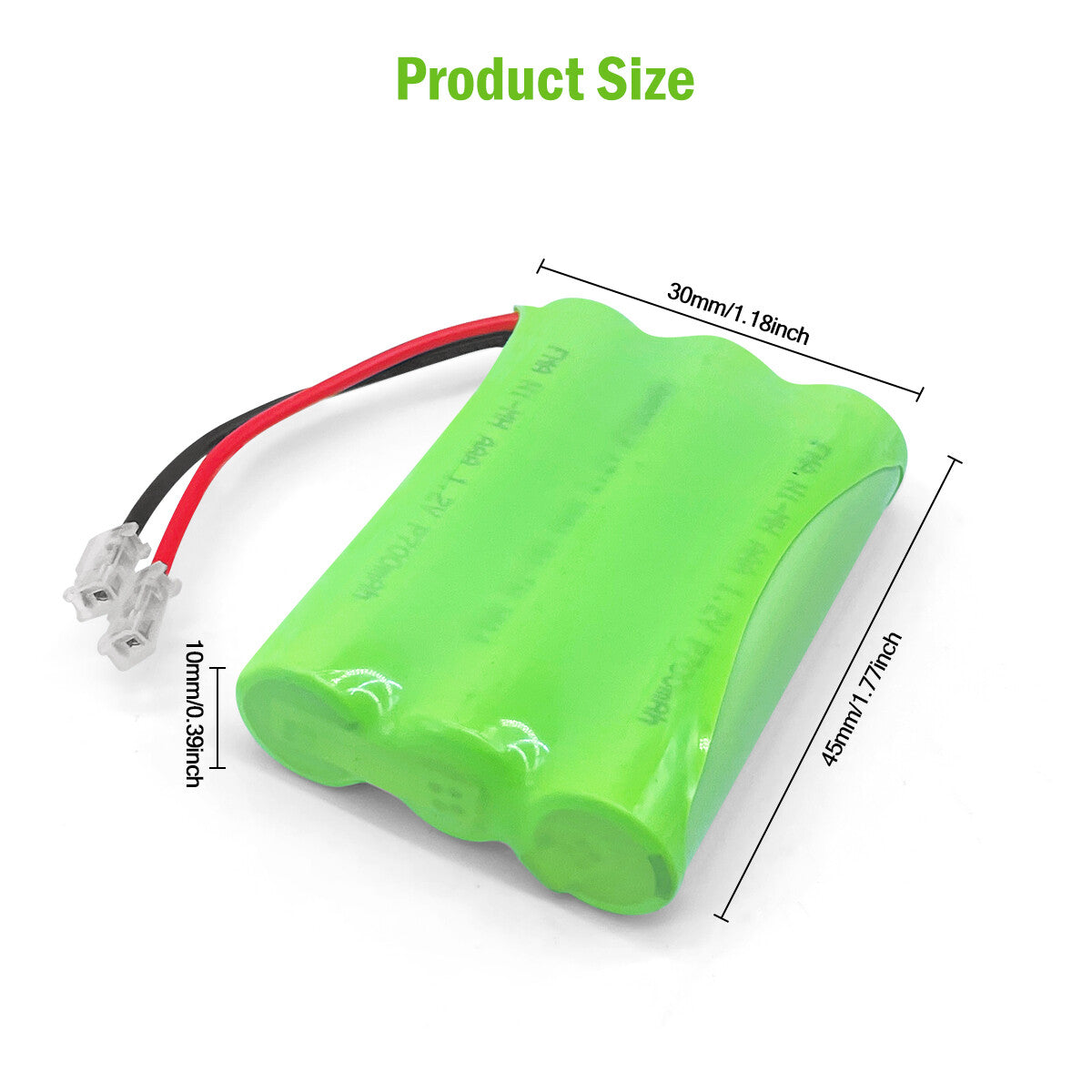 3.6V 700mAh Ni-MH Battery for GE Cordless Phone BT-1006 BT-800 BT-904