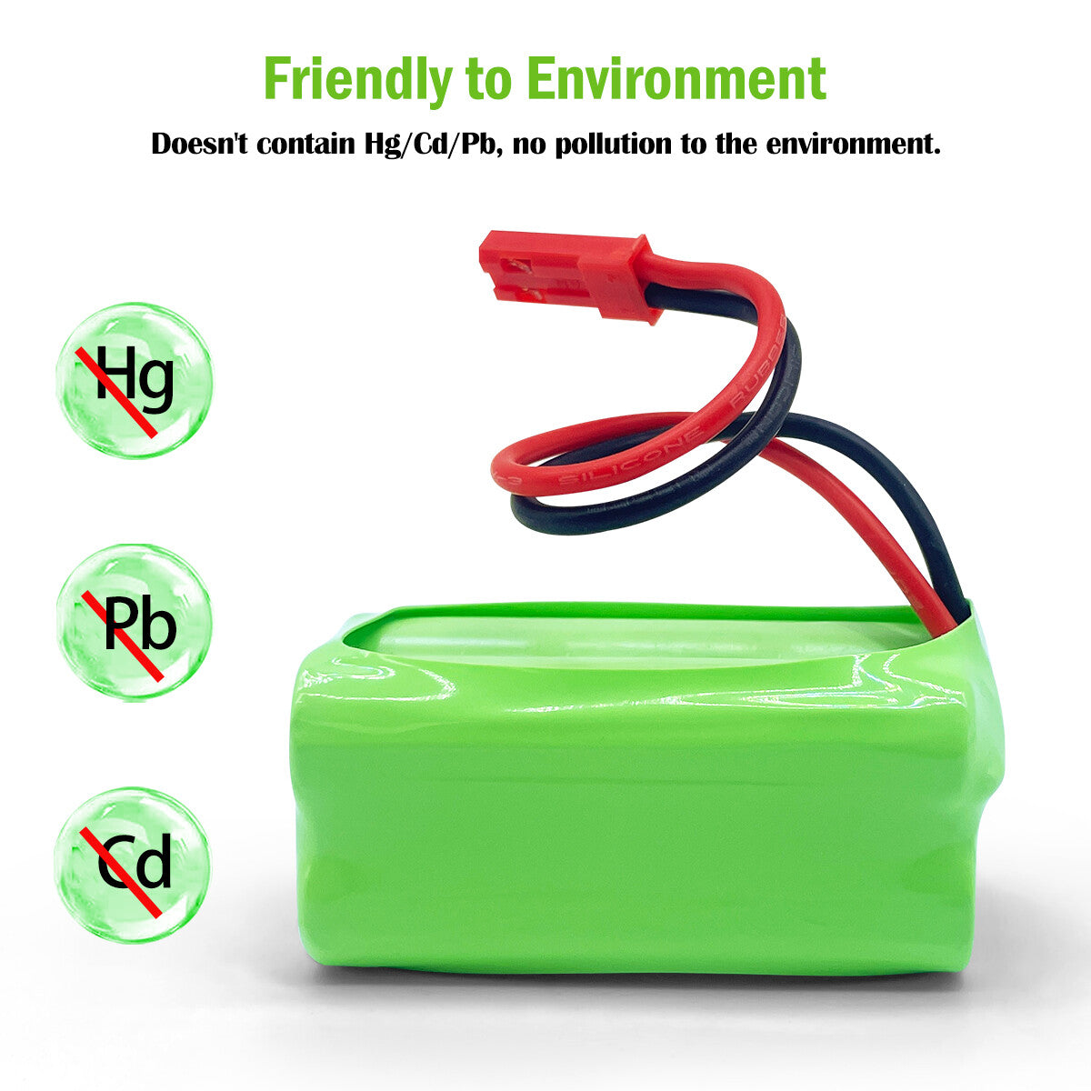 Ni-MH battery 8.4V 700mAh-Back view
