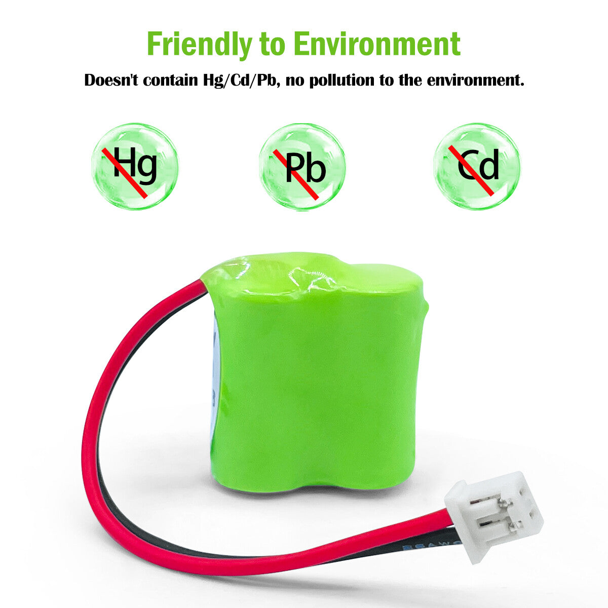 Model Plane Toy UVA PLC CNC Backup Power 2.4V 220mAh Ni-MH Rechargeable Battery