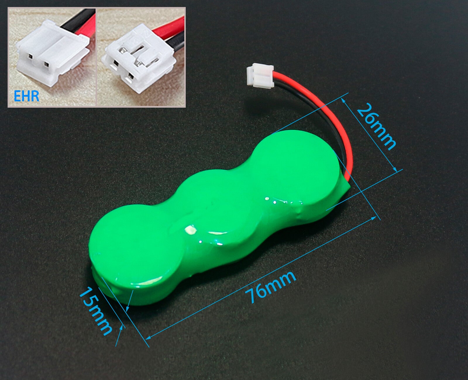 FMA Battery Ni-MH battery Button pack 7.2V250mAh 6S-connector size polarity