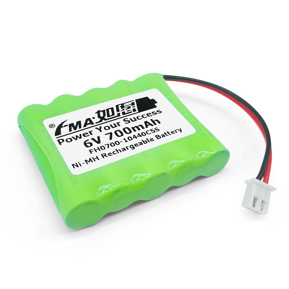 Ni-MH battery 6V 700mAh-3D view
