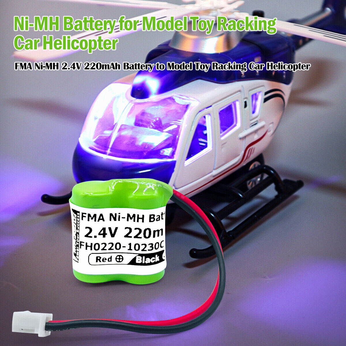 Model Plane Toy UVA PLC CNC Backup Power 2.4V 220mAh Ni-MH Rechargeable Battery