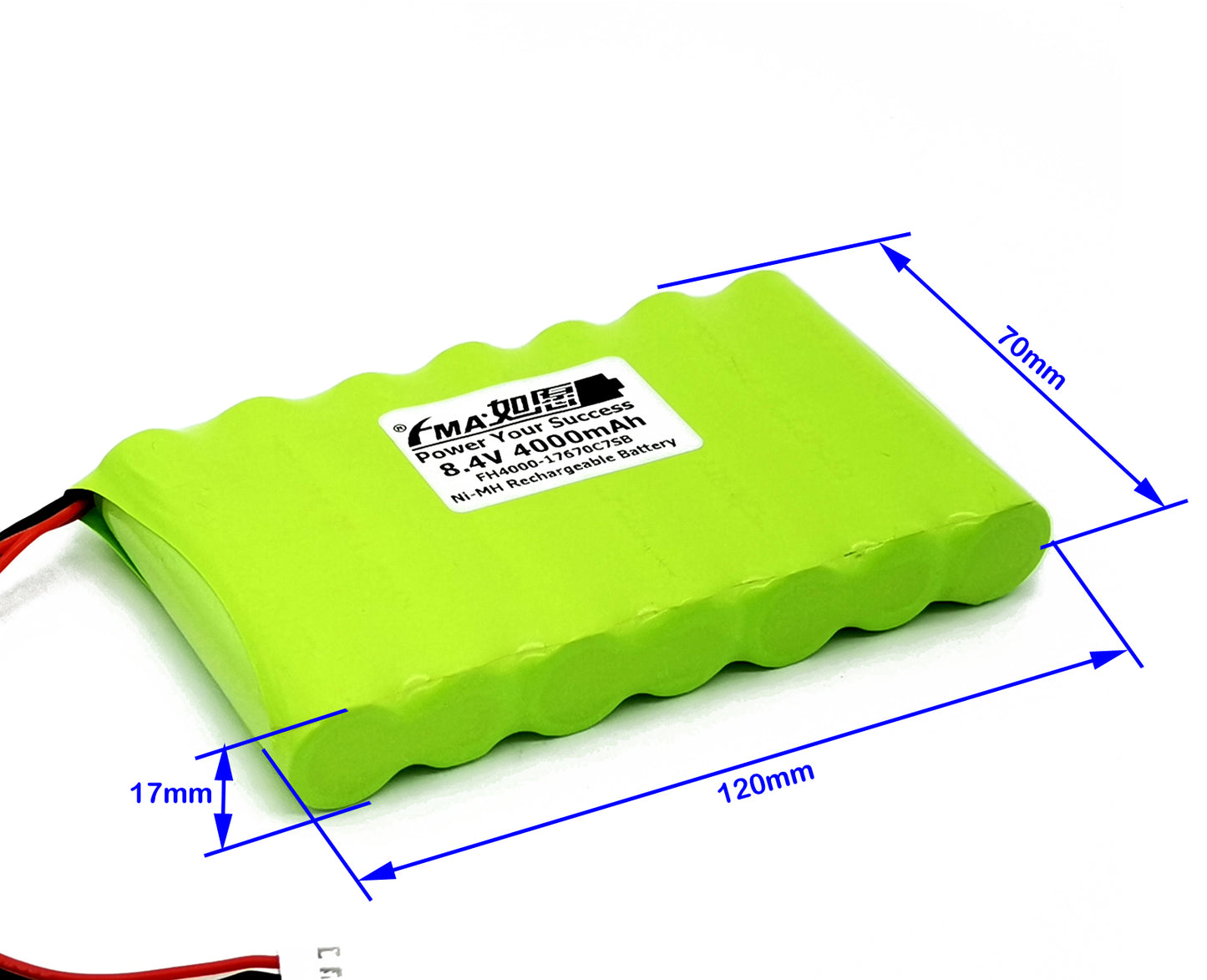 8.4V 4000mAh Ni-MH Rechargeable Battery 17670 for Backup Power & Emergency Lighting